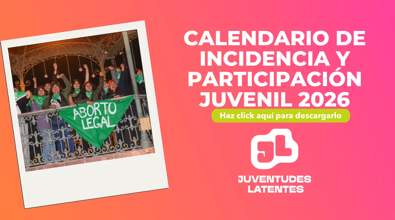 Calendario de Incidencia y Participación Juvenil 2026 — Haz click para descargarlo